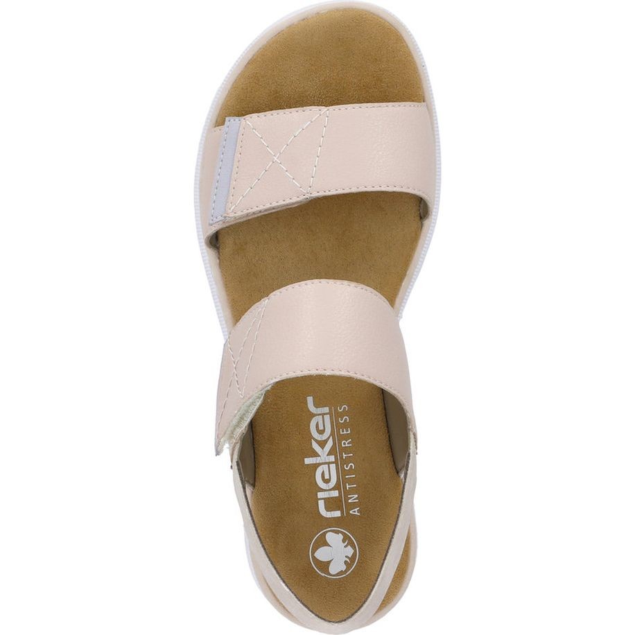 RIEKER Basutės moterims, Rožinė, SANDALS 5