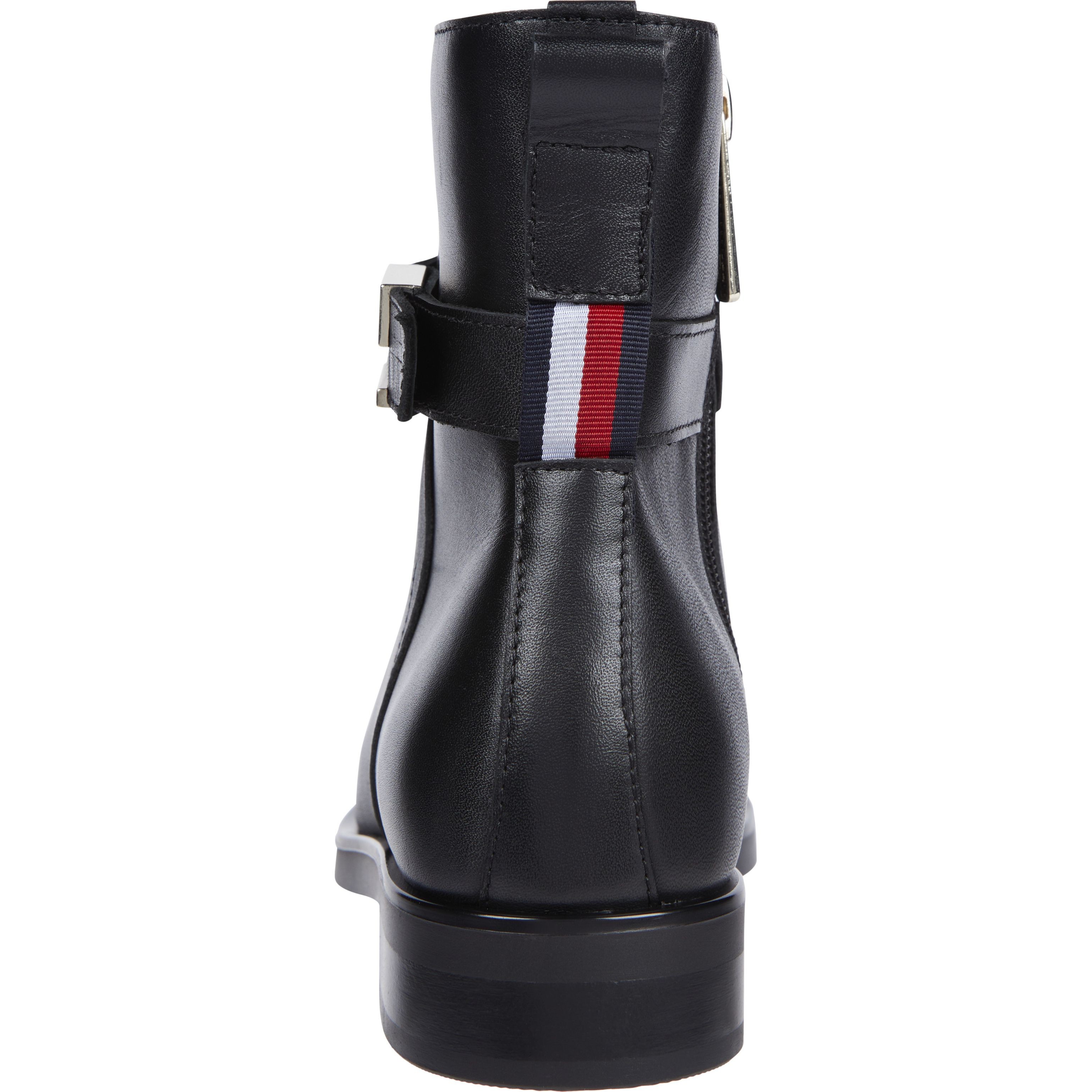 TOMMY HILFIGER Aulinukai moterims, Juoda, Belt flat boot 2