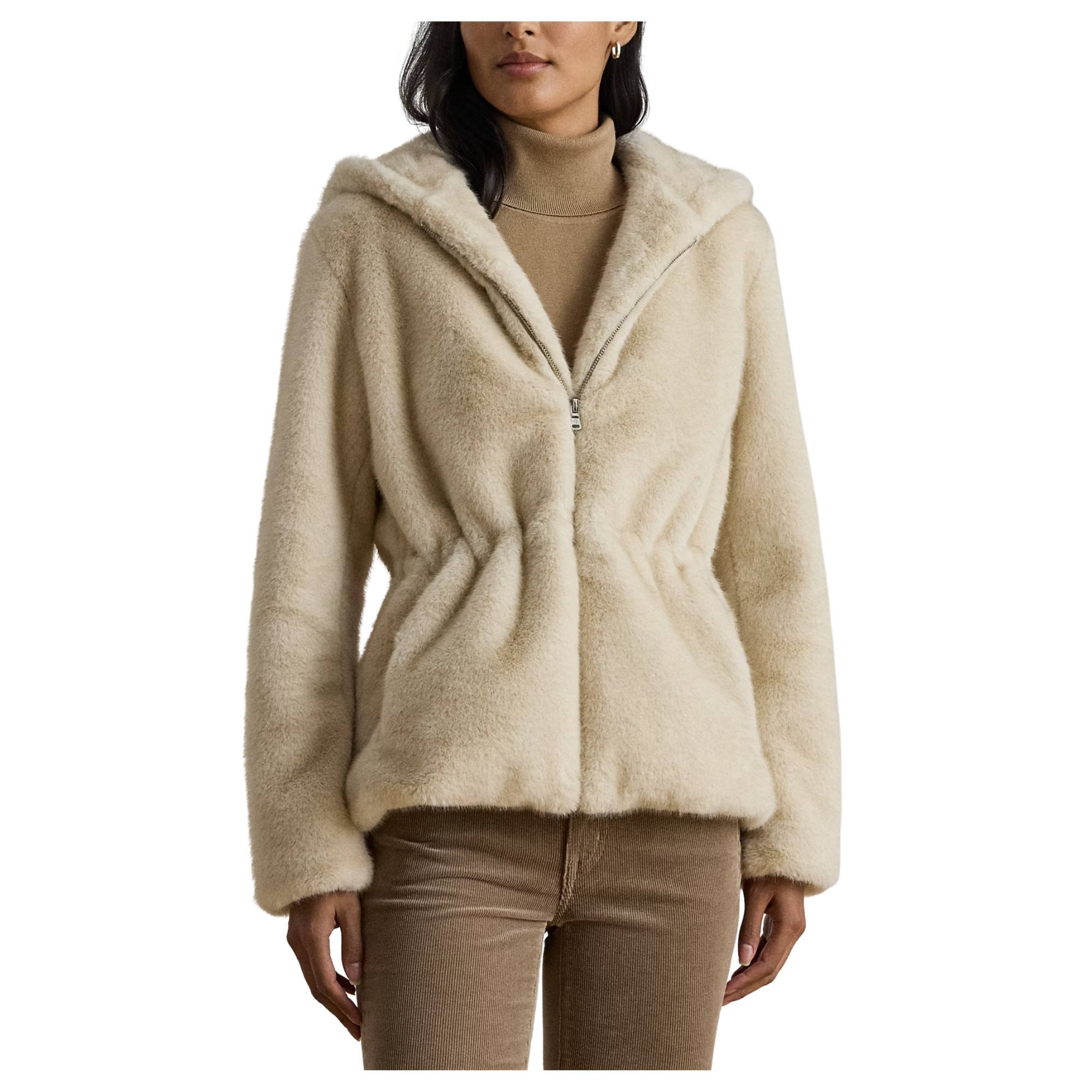 LAUREN RALPH LAUREN Striukė moterims, Balta, Fx mk an 24" lined coat 2