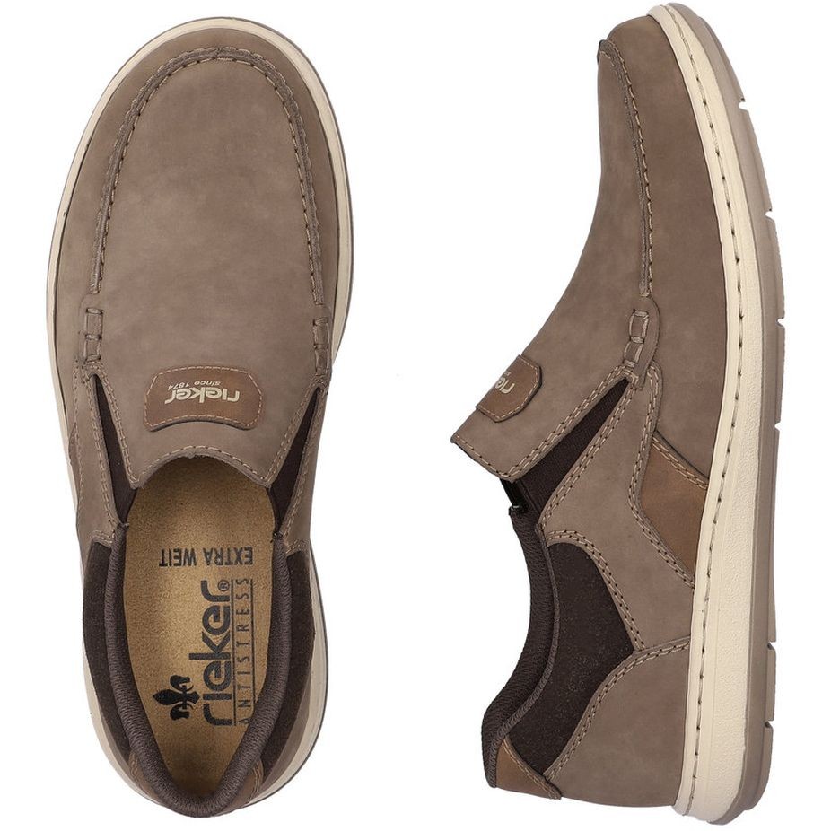 RIEKER Laisvalaikio bateliai vyrams, Ruda, LEISURE 11