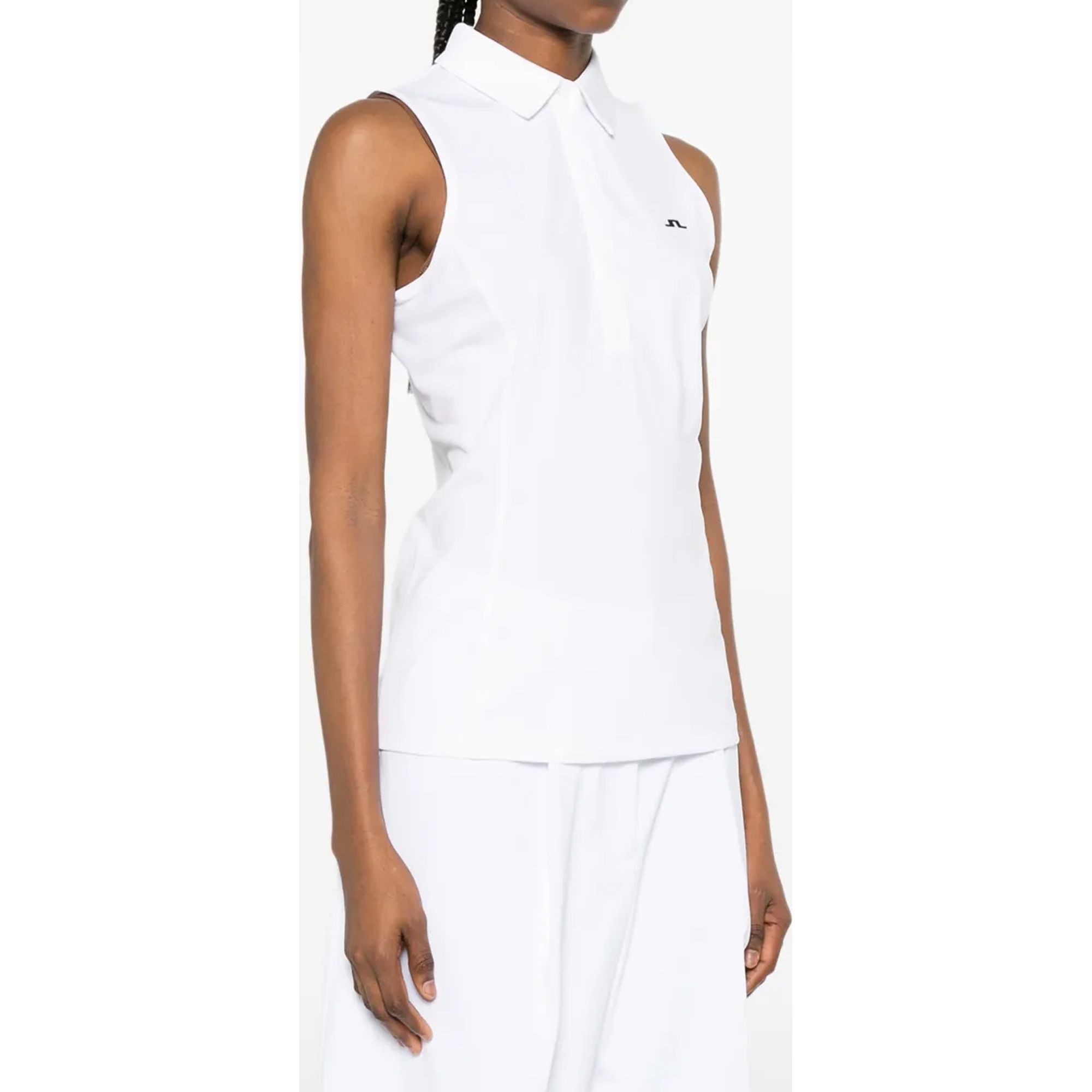 J.LINDEBERG Polo marškiniai trumpos rank. moterims, Balta, Dena sleeveless polo 2