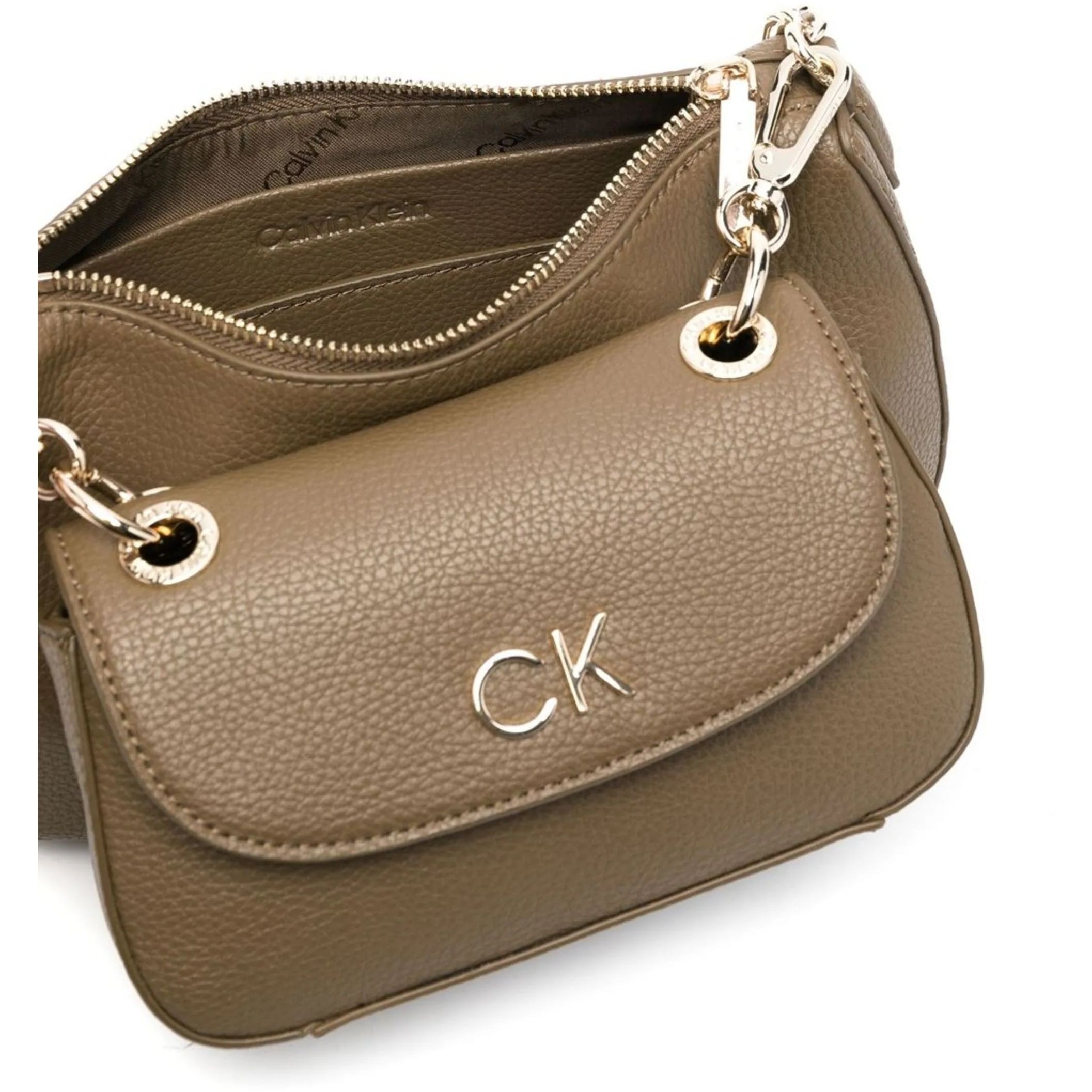 CALVIN KLEIN Rankinė per petį moterims, Žalia, RE-LODBL SHOULDER BAG 4