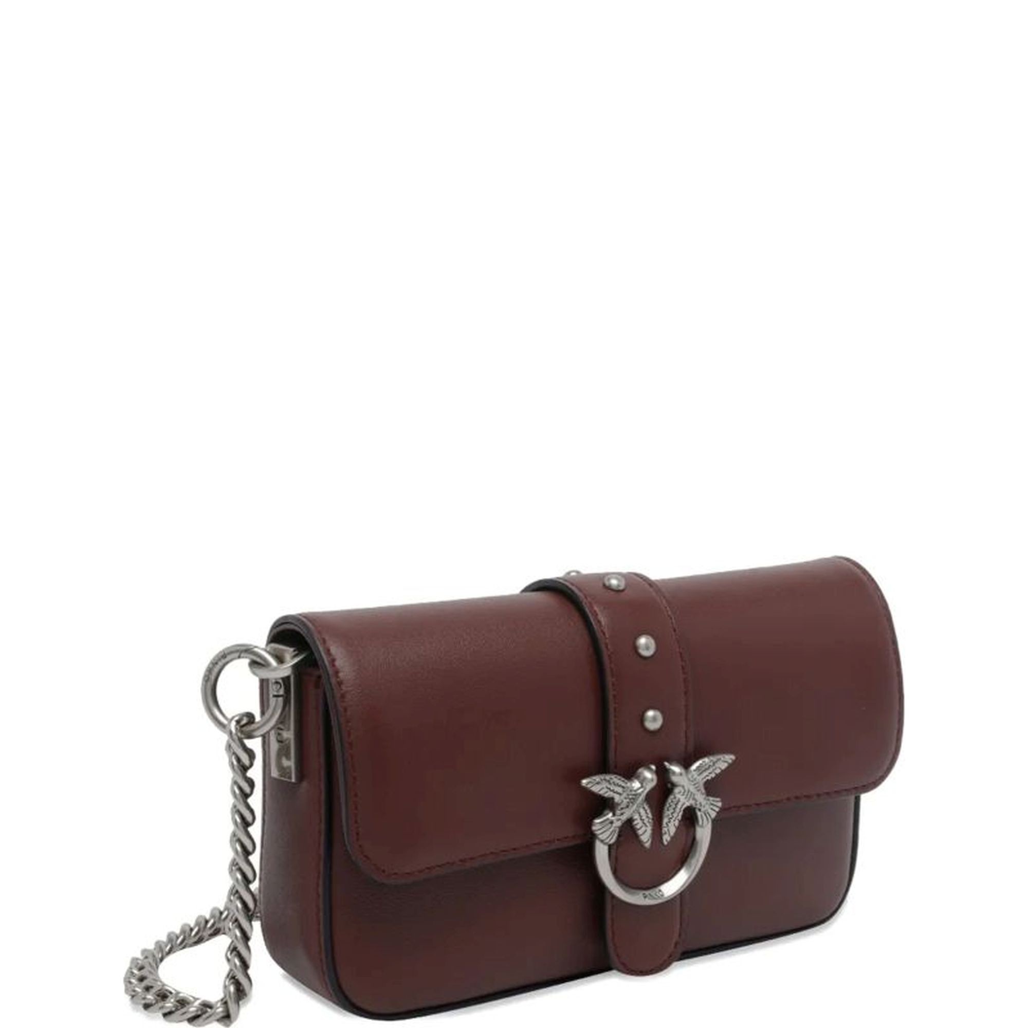 PINKO Rankinė per petį moterims, Vyšninė, Love one slouchy baby vitello 3