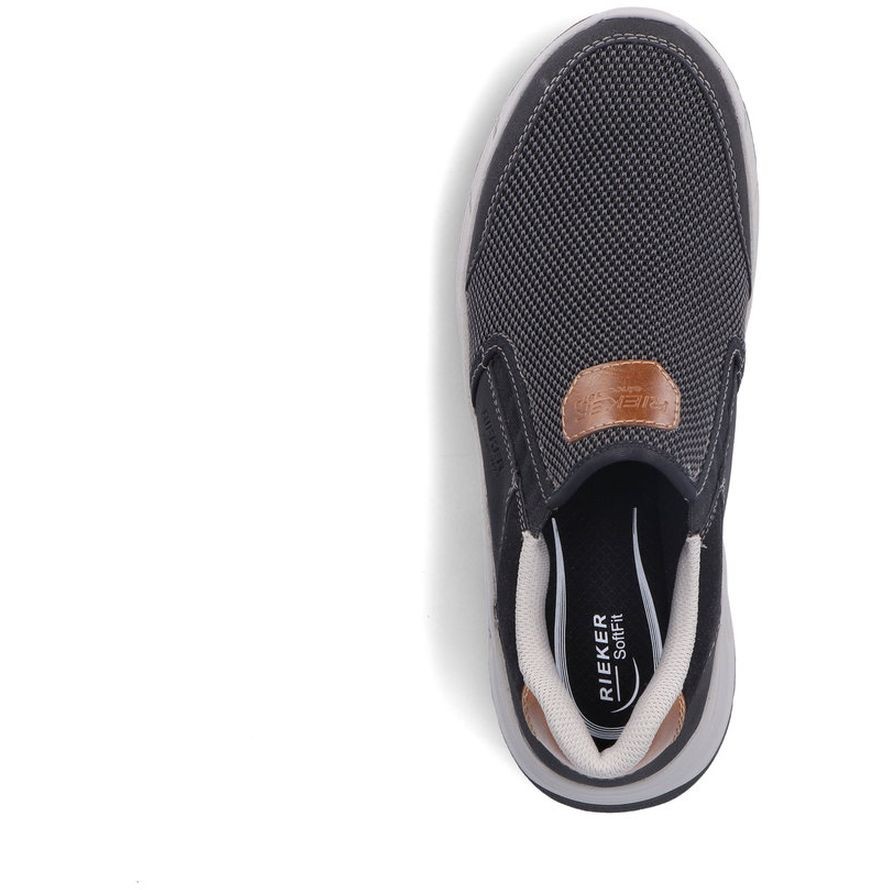 RIEKER Laisvalaikio bateliai vyrams, Juoda, LEISURE 10