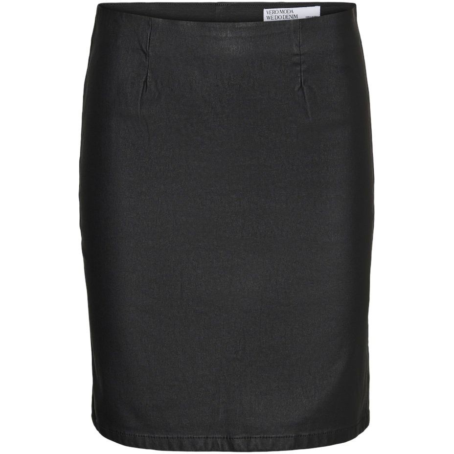 VERO MODA Mini sijonas moterims, Juoda, VMMILLY HR COATED PE 1