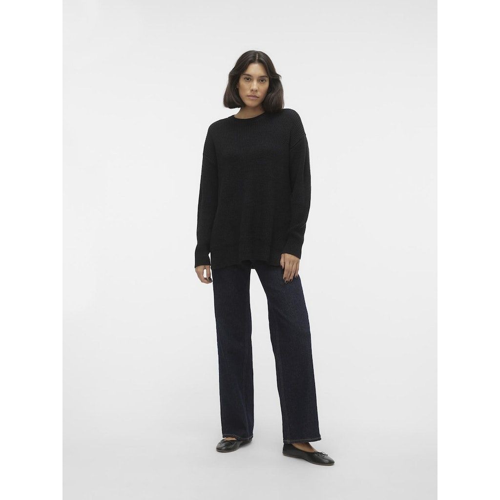 VERO MODA Megztinis moterims, Juoda, VMFABULOUS LS LO 4