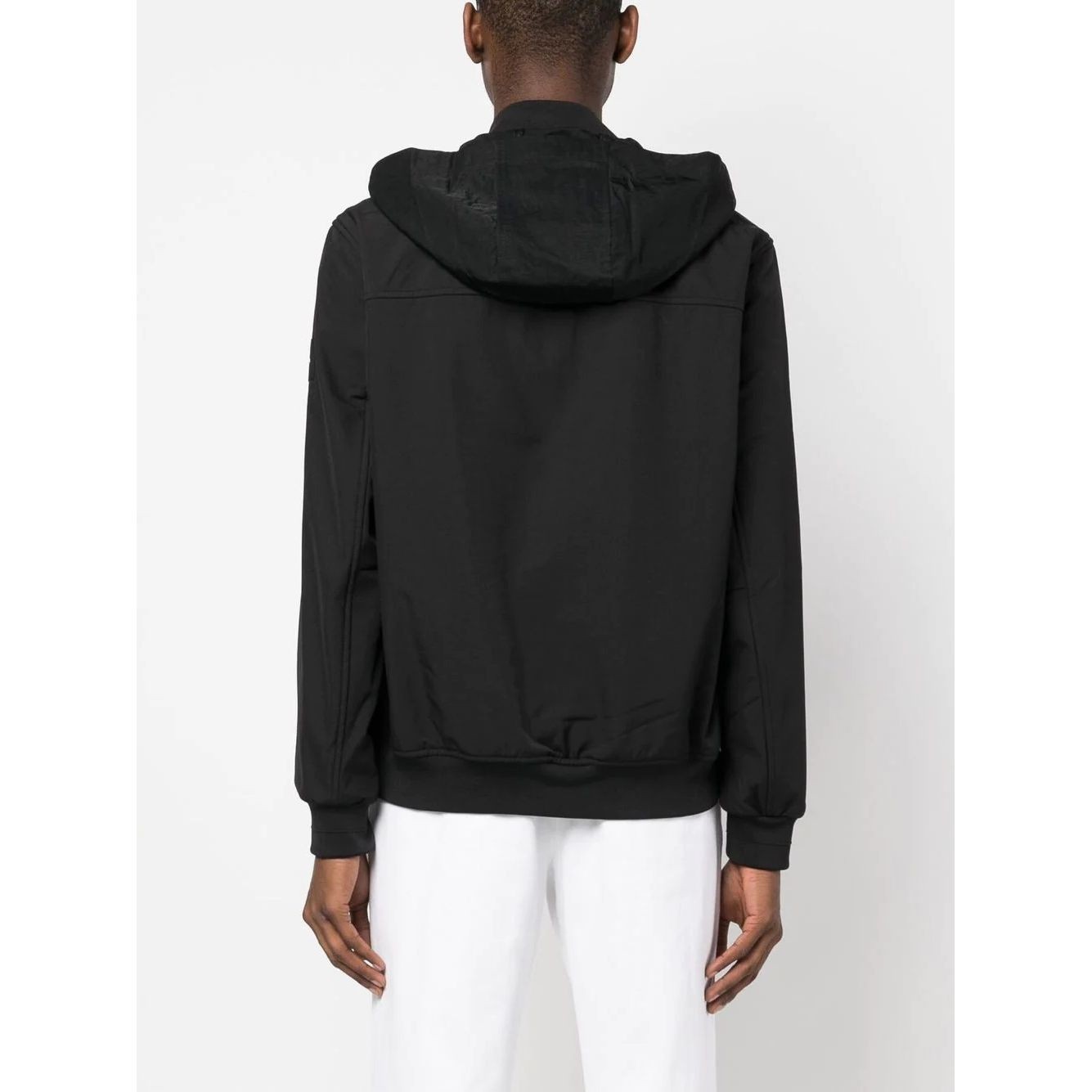 CALVIN KLEIN Lengva striukė vyrams, Juoda, Mix media heavy crinkle jacket 4