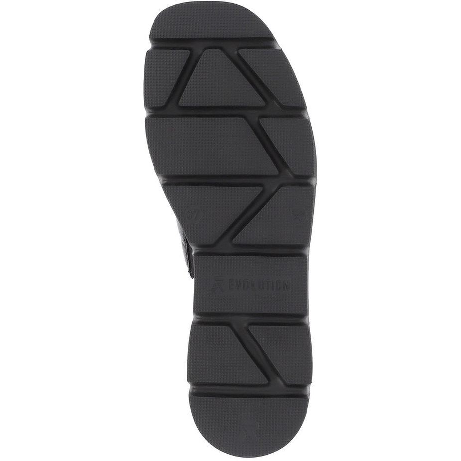 RIEKER Klumpės moterims, Juoda, MULES 9