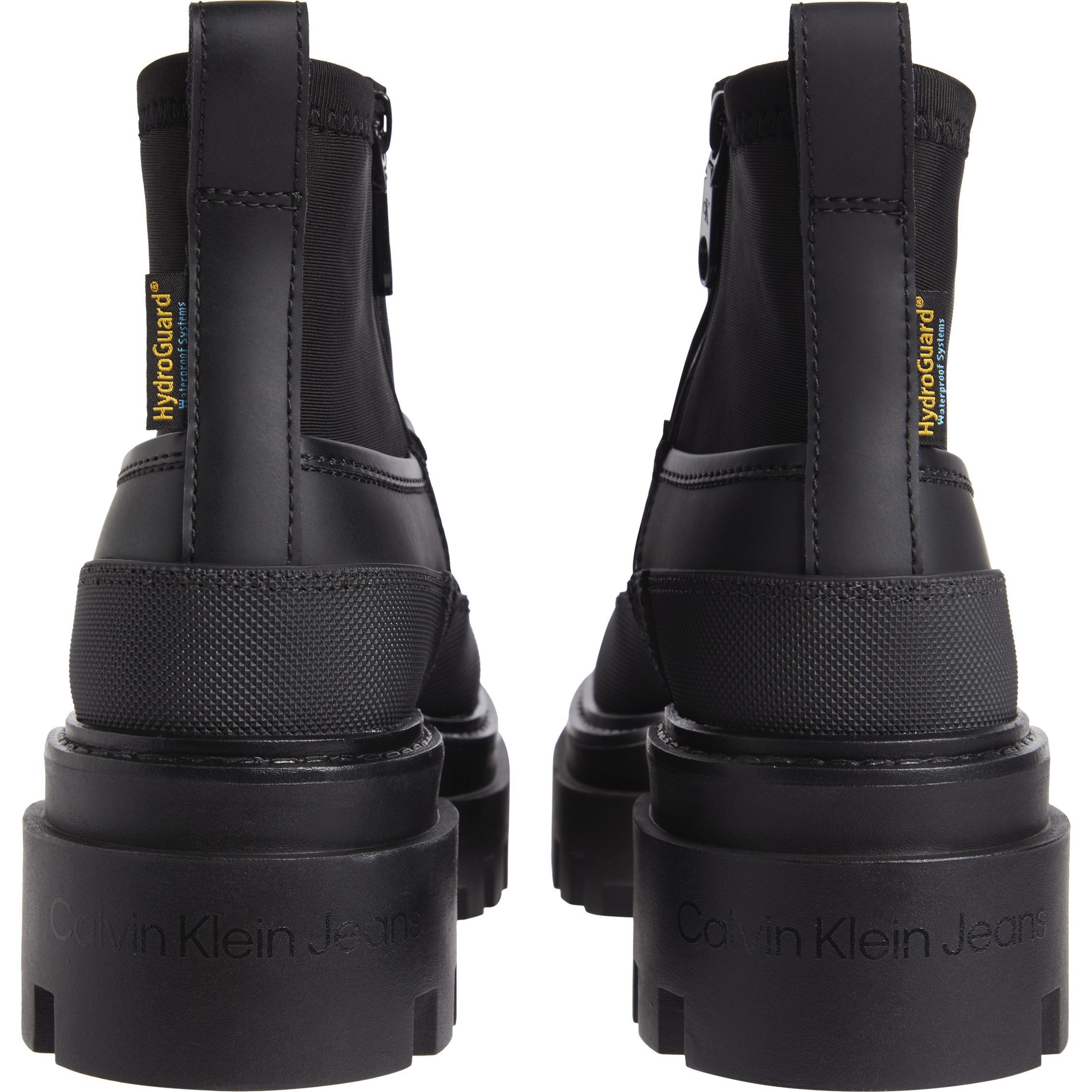CALVIN KLEIN JEANS Aulinukai moterims, Juoda, Flatform rainboot low 3
