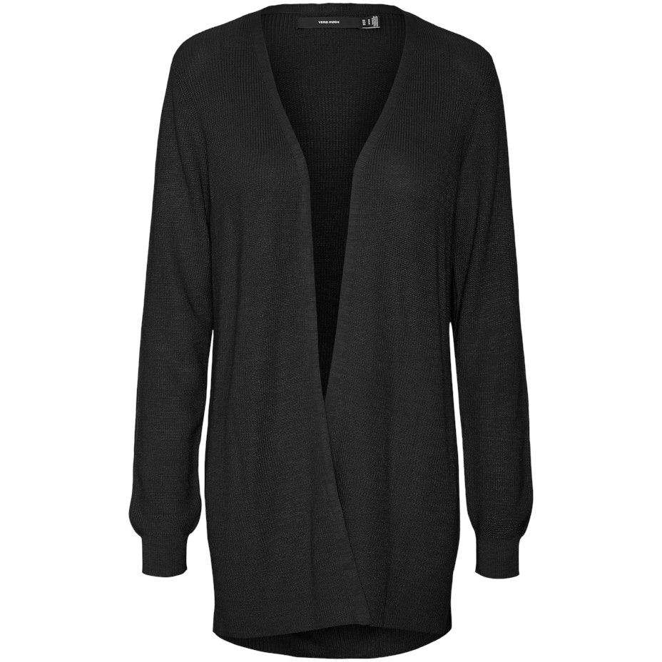 VERO MODA Kardiganas moterims, Juoda, VMNEWLEXSUN LS LONG O 1