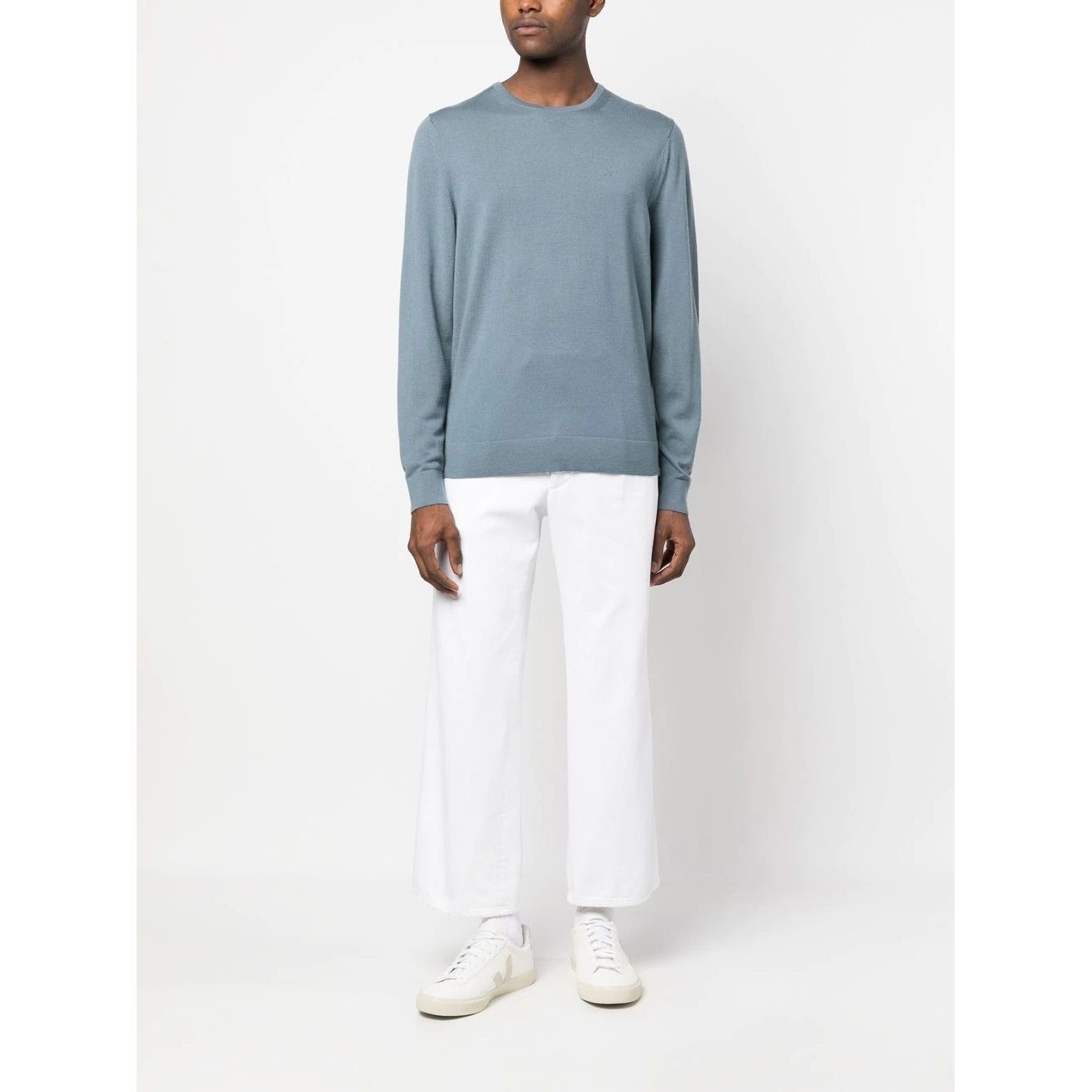 CALVIN KLEIN Megztinis vyrams, Pilka, Superior crew neck sweater 2