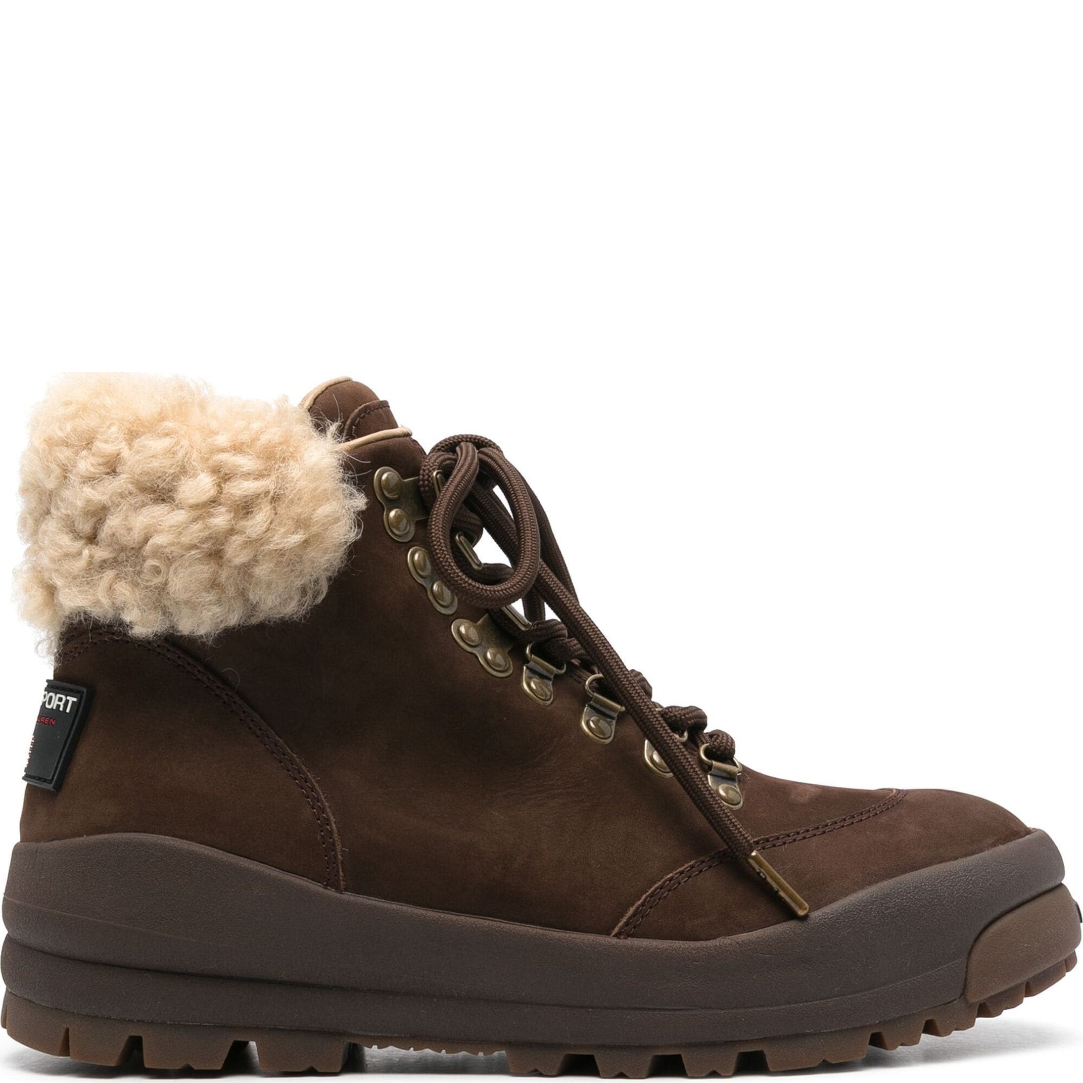 POLO RALPH LAUREN Laisvalaikio bateliai moterims, Ruda, Sneakers high top lace 2