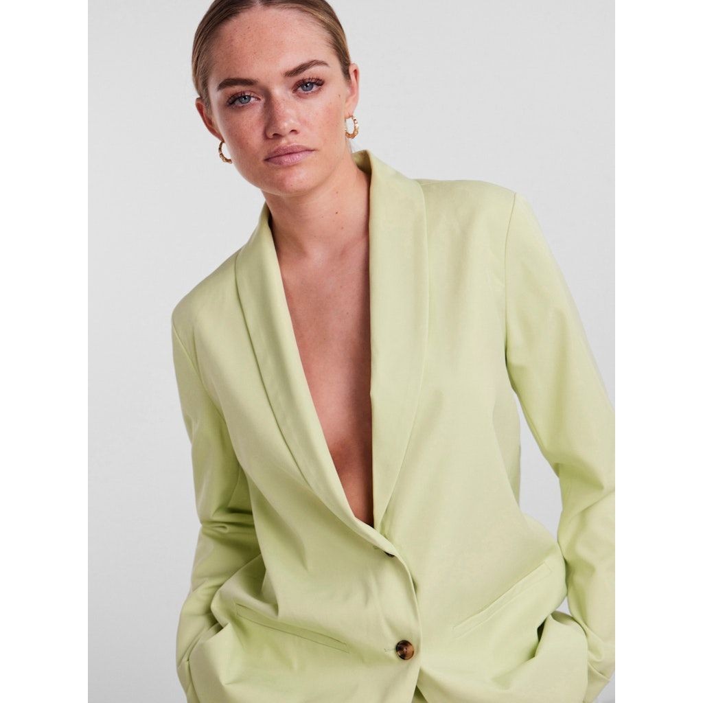 PIECES Švarkas moterims, Žalia, PCSIZE LS LOOSE BLAZE 6