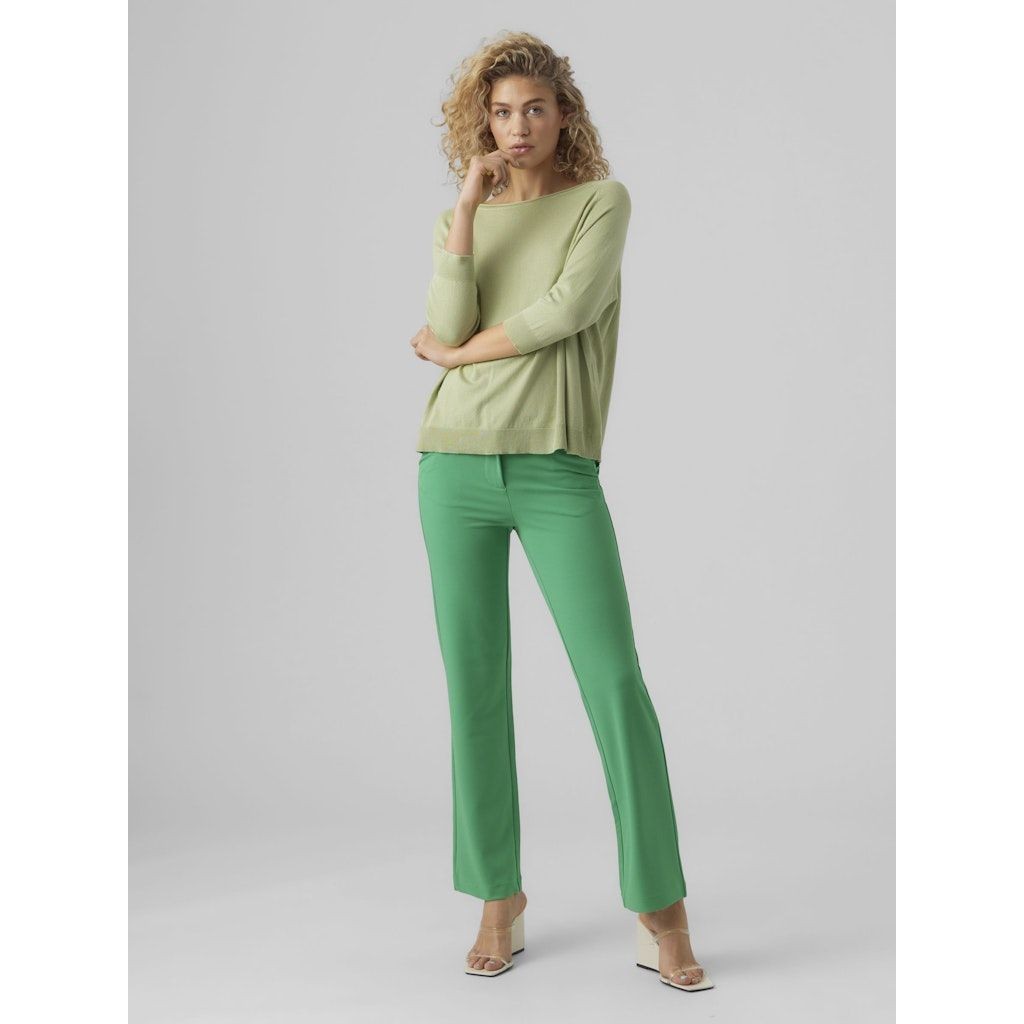 VERO MODA Megztinis moterims, Žalia, VMNELLIE GLORY 3/4 BO 4