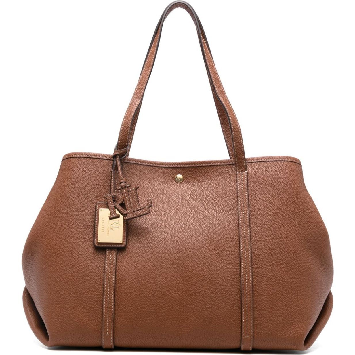 LAUREN RALPH LAUREN Pirkinių krepšys moterims, Ruda, Emerie tote bag 1