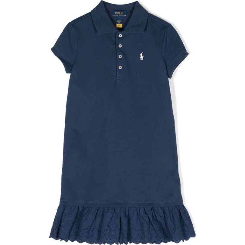 RALPH LAUREN KIDS Midi suknelė mergaitėms, Mėlyna, Day dress (2-6x) 1