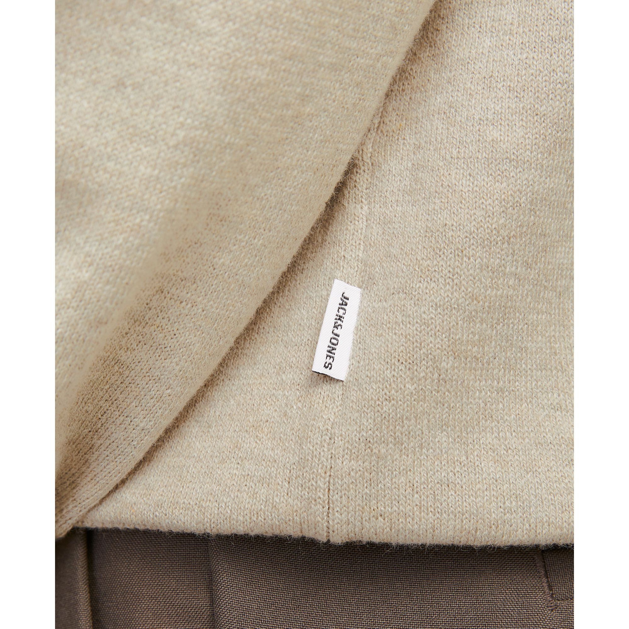 JACK & JONES Megztinis vyrams, Smėlio, Emil knit polo half zip 4