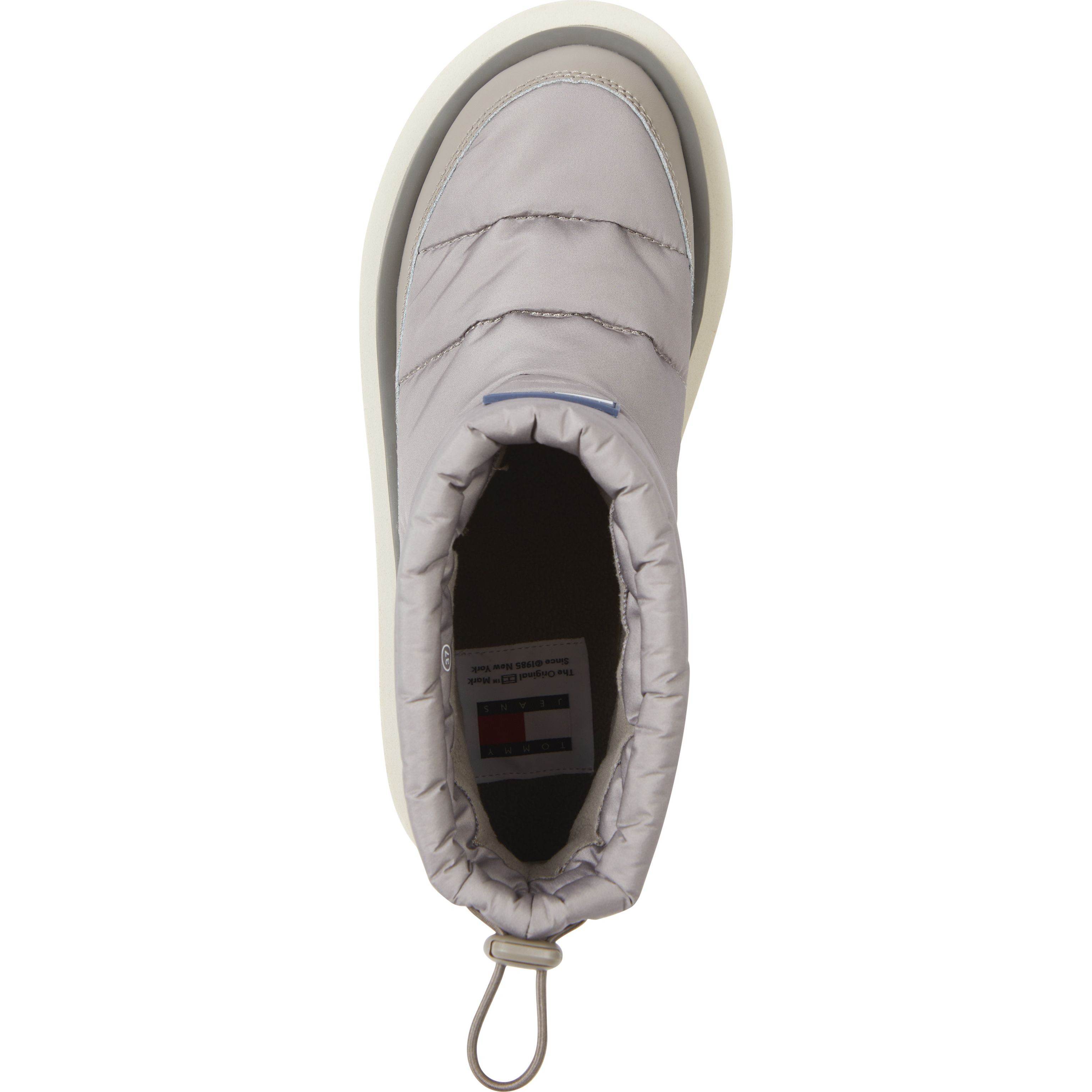 TOMMY JEANS Pašiltinti aulinukai moterims, Smėlio, Padded flat boot 3