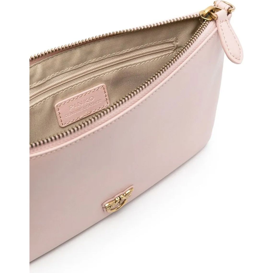 PINKO Delninukė moterims, Rožinė, Classic leather clutch bag 4