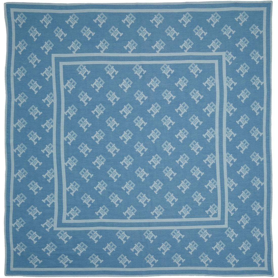 TOMMY HILFIGER Šalikas moterims, Mėlyna, Iconic monogram square scarf 1