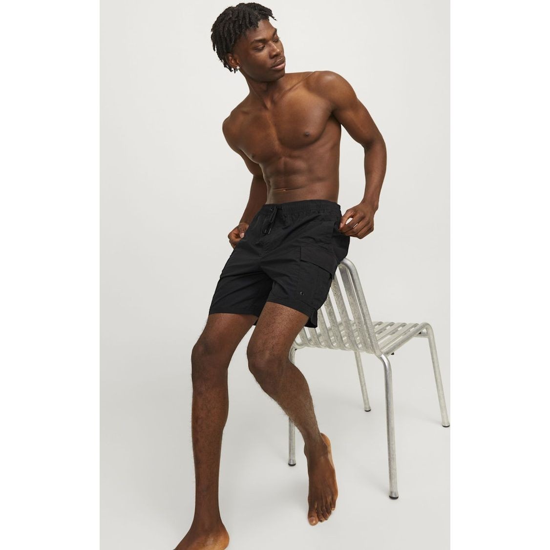 JACK & JONES Apatinė kostiumėlio dalis vyrams, Juoda, Jpstfiji bottom 8