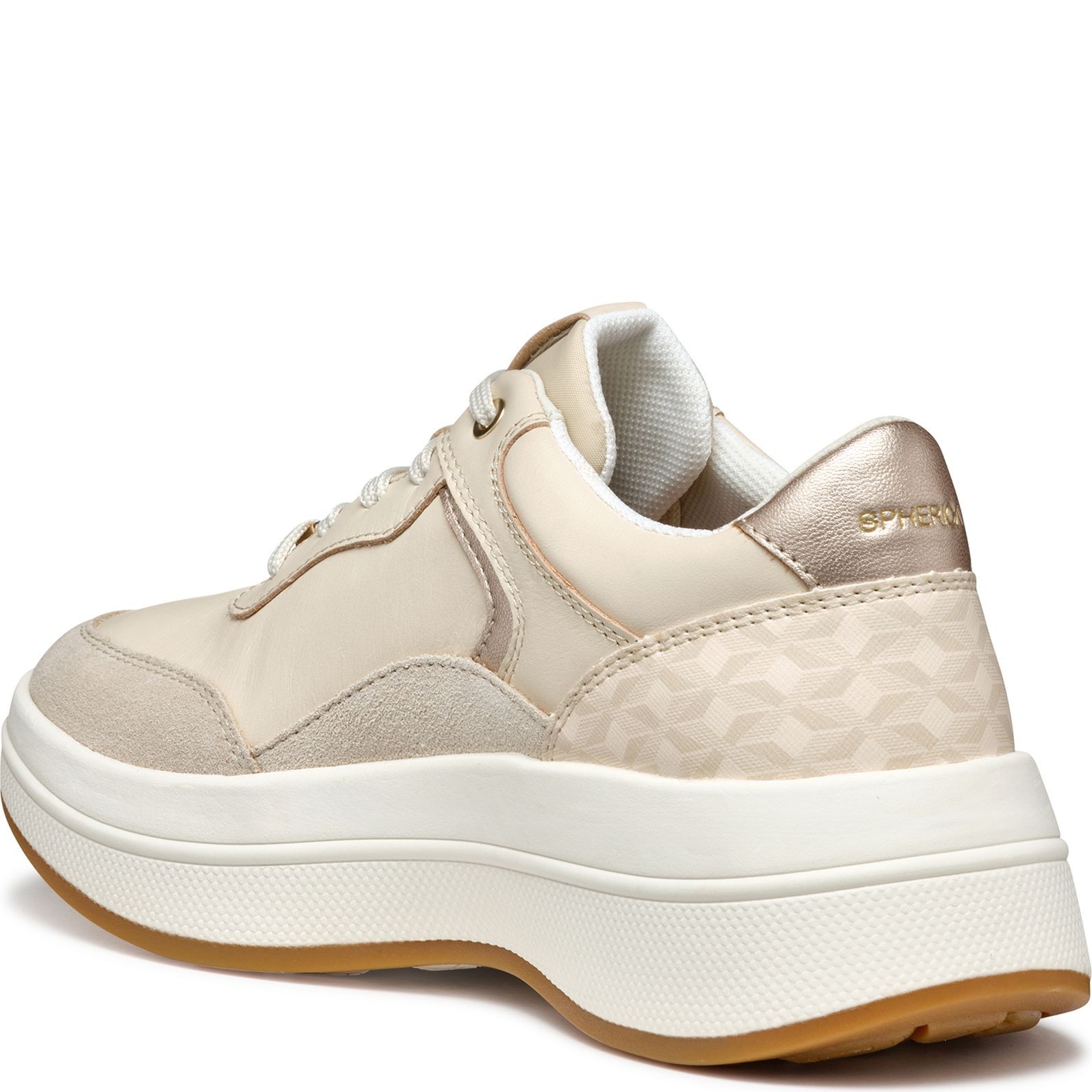 GEOX Laisvalaikio bateliai moterims, Smėlio, Spherica ecub leisure 2