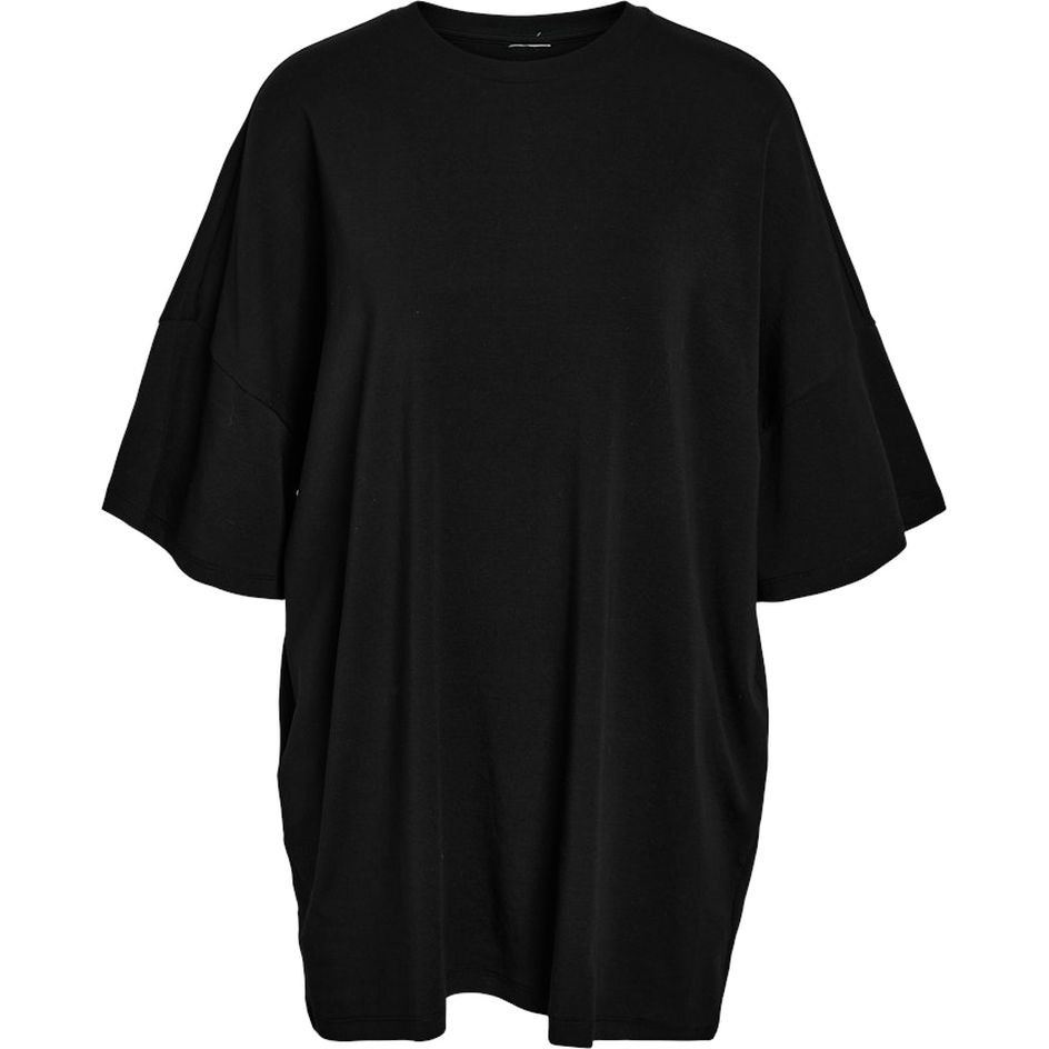 NOISY MAY Marškinėliai moterims, Juoda, Mocca boxy tee 1