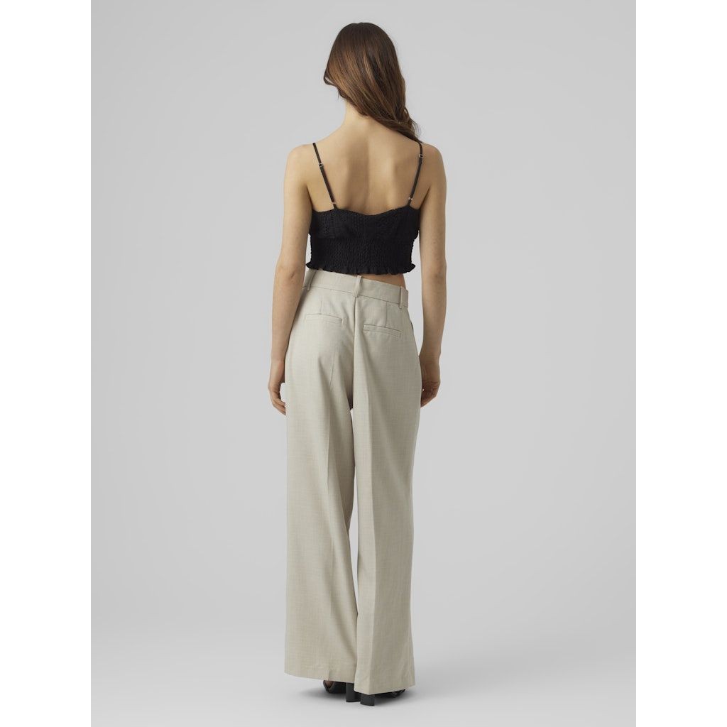 VERO MODA Palaidinės moterims, Juoda, VMHONEY LACE V-NECK C 3