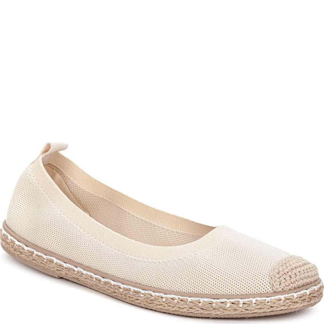 CROSBY Espadrilės moterims, Smėlio, ESPADRILES