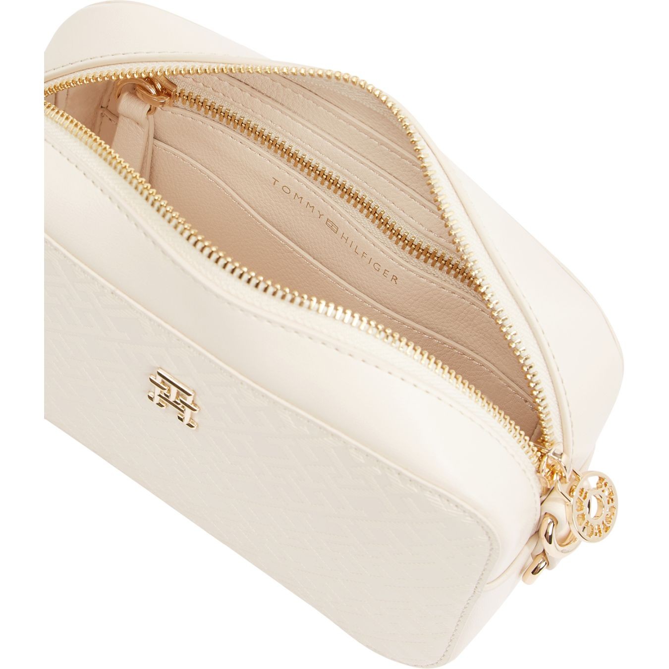 TOMMY HILFIGER Rankinė per petį moterims, Smėlio, Distinct camera bag 3