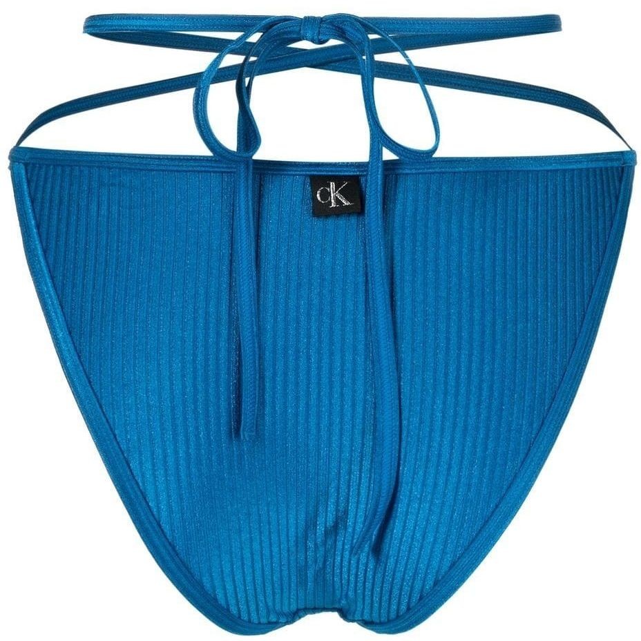 CALVIN KLEIN UW Apatinė kostiumėlio dalis moterims, Mėlyna, String side tie 2