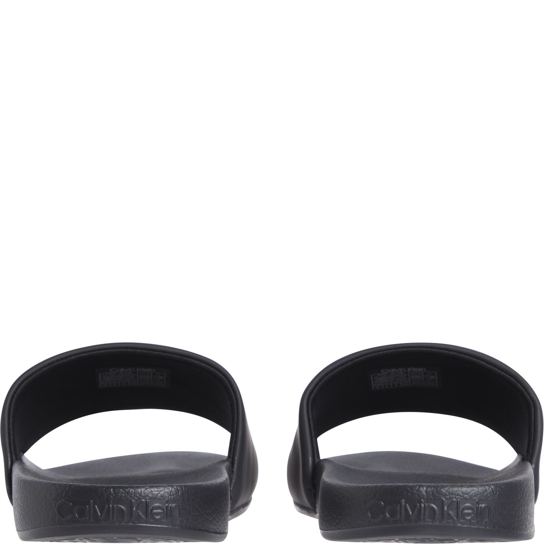 CALVIN KLEIN Guminės šlepetės vyrams, Juoda, Pool slide 4