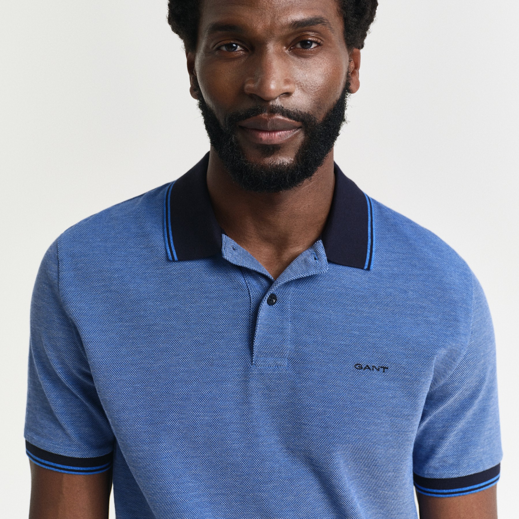 GANT Marškinėliai vyrams, Mėlyna, 4-COL OXFORD 4