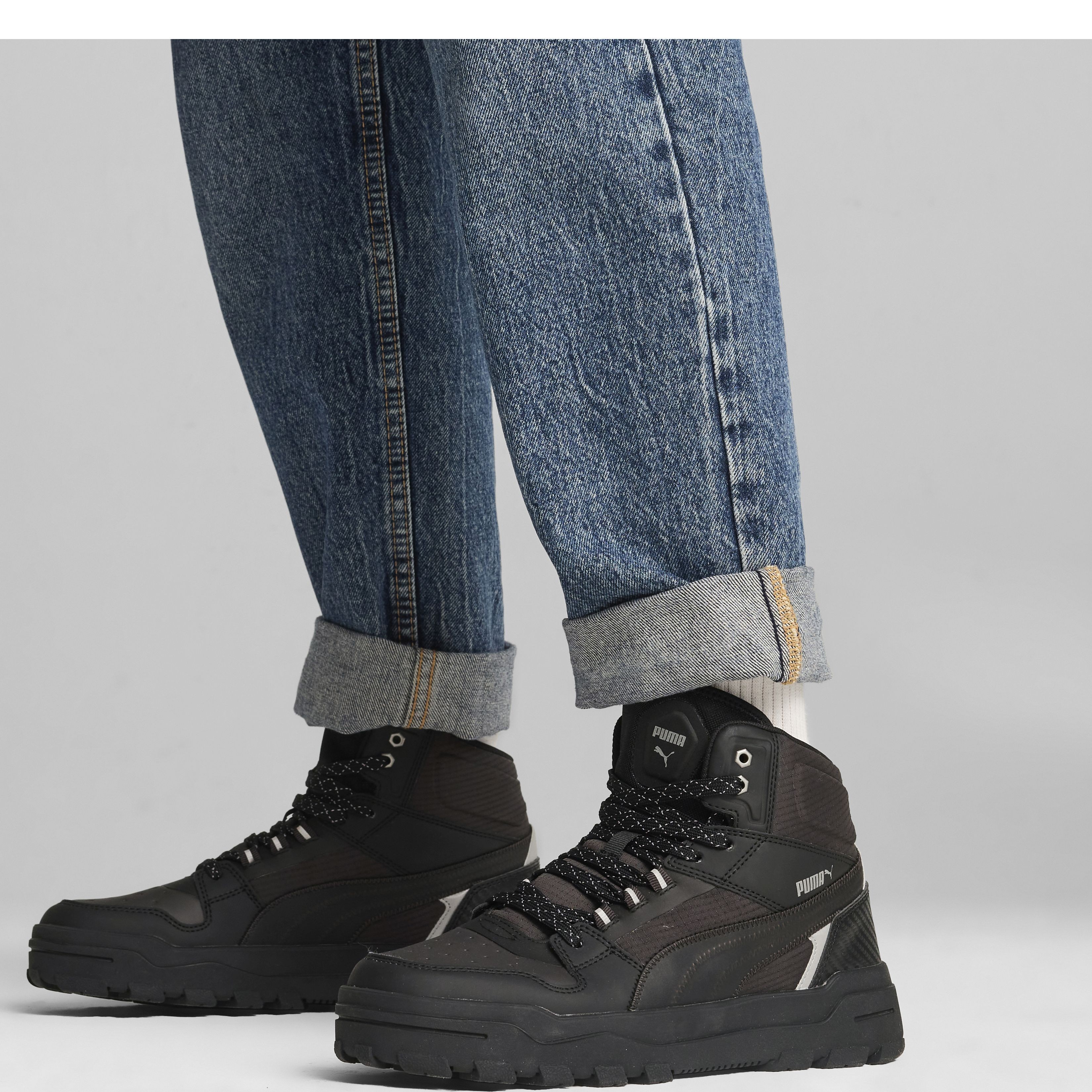 PUMA Aulinukai vyrams, Juoda, Rebound booties 7