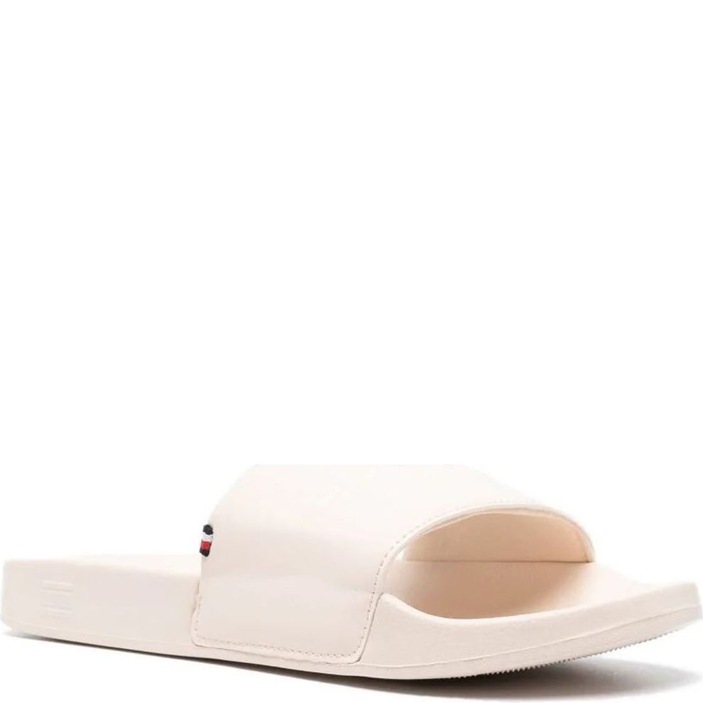 TOMMY HILFIGER Šlepetės moterims, Smėlio, Feminine seasonal slide 1