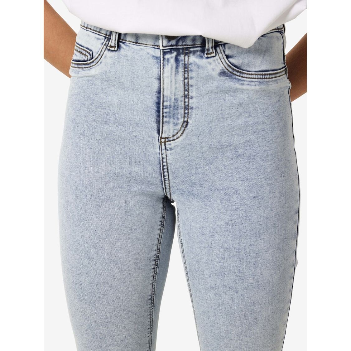 NOISY MAY Slim džinsai moterims, Mėlyna, Nmcallie slim 8