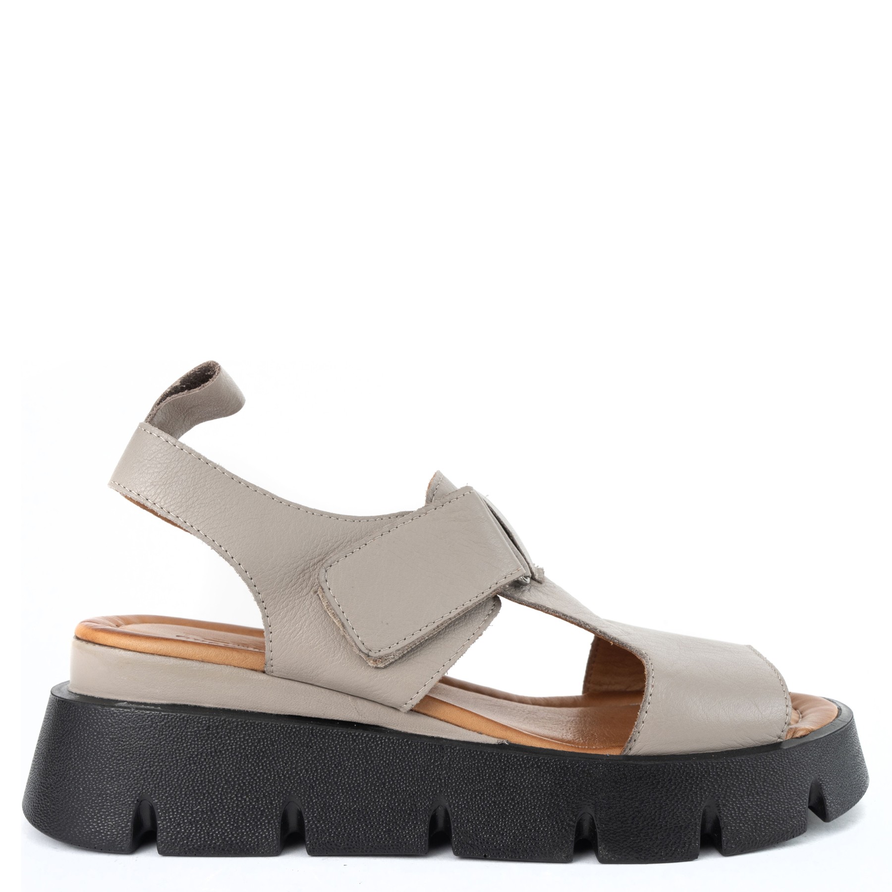 GRUNER SCHUHE Basutės moterims, Pilka, Sandals, GRUNER SCHUHE 2