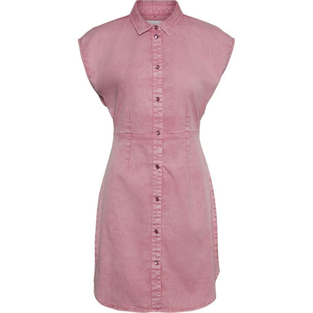 NOISY MAY Midi suknelė moterims, Rožinė, NMALBERTA SL SLIM