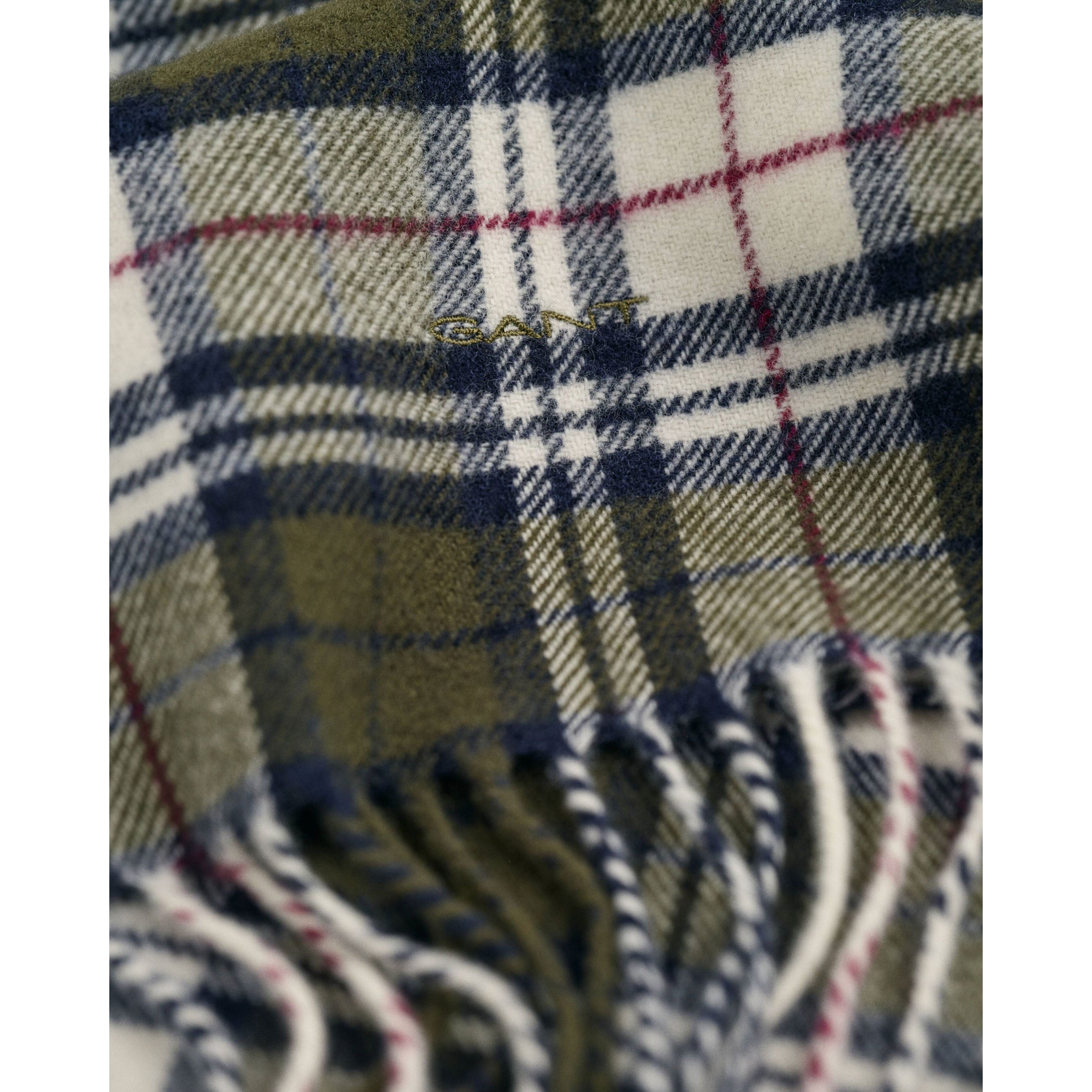 GANT Šalikas vyrams, Žalia, MULTI CHECK SCARF 2