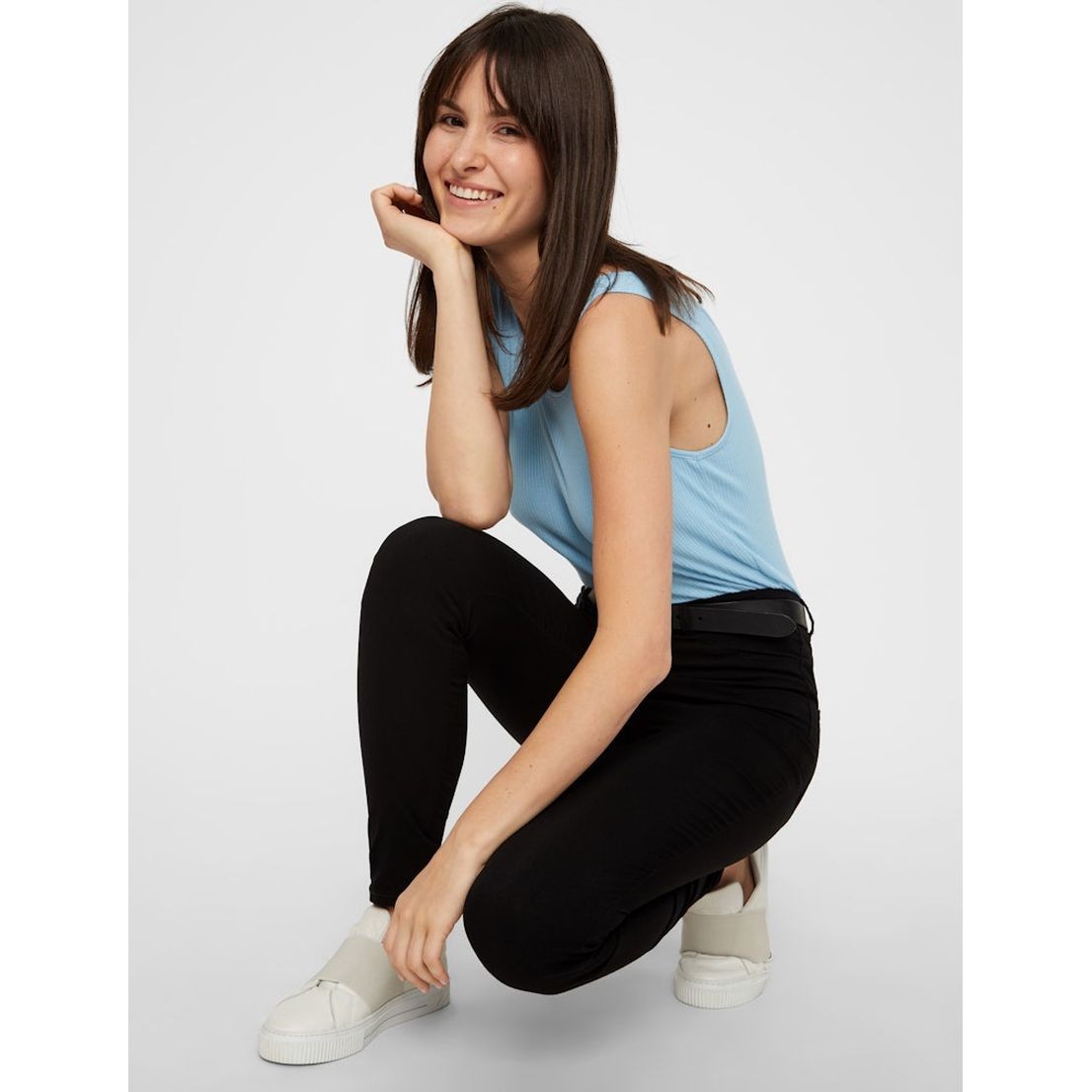 PIECES Tamprės moterims, Juoda, PCHIGHSKIN WEAR JEGG 6