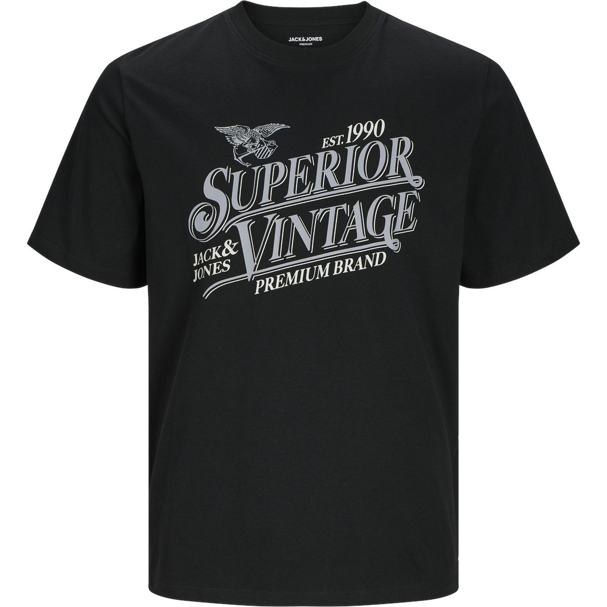 JACK & JONES Marškinėliai vyrams, Juoda, JPRSTAR TEE SS CREW