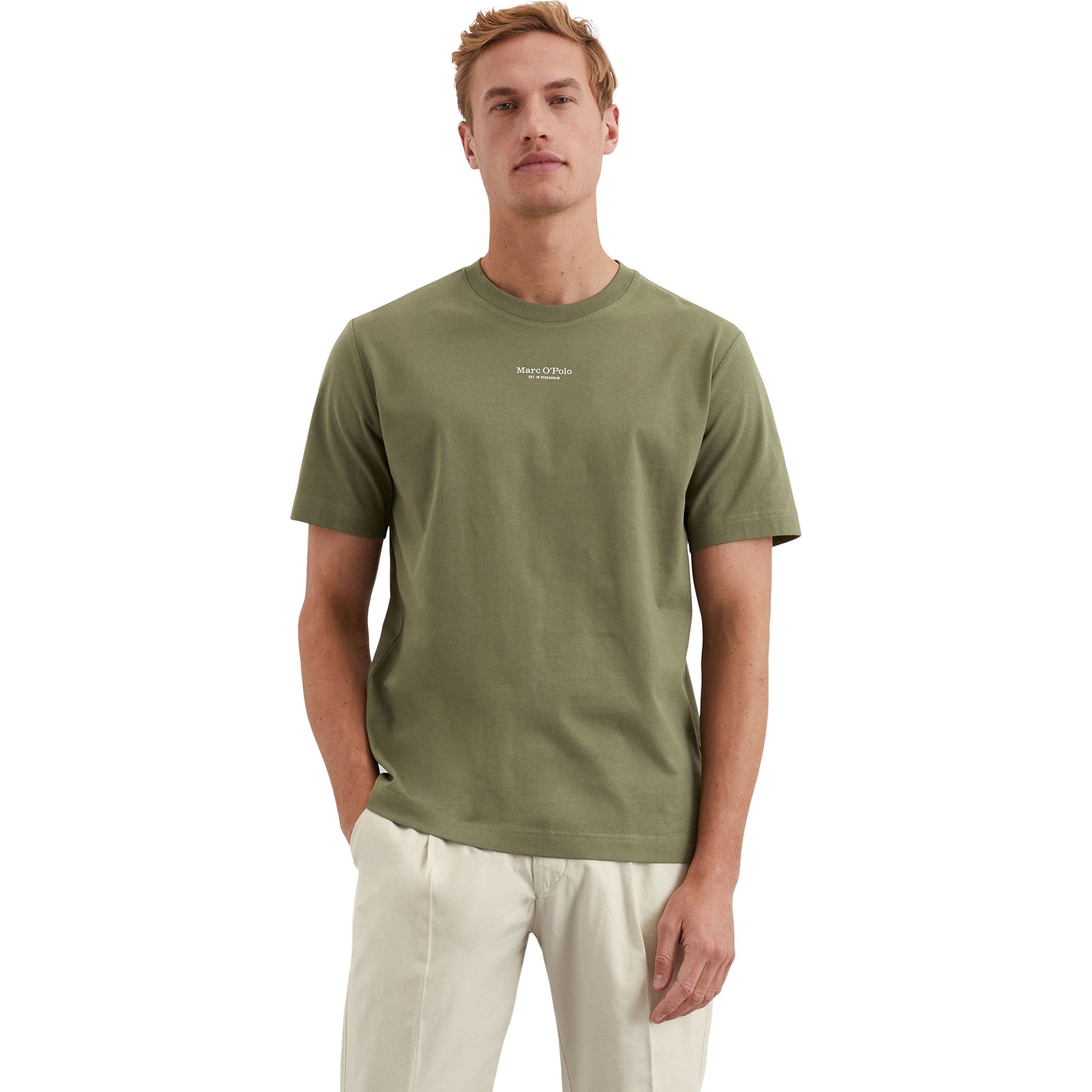 MARC O'POLO Marškinėliai trump. rankovėmis vyrams, Žalia, Tshirts sh 523201251382 2