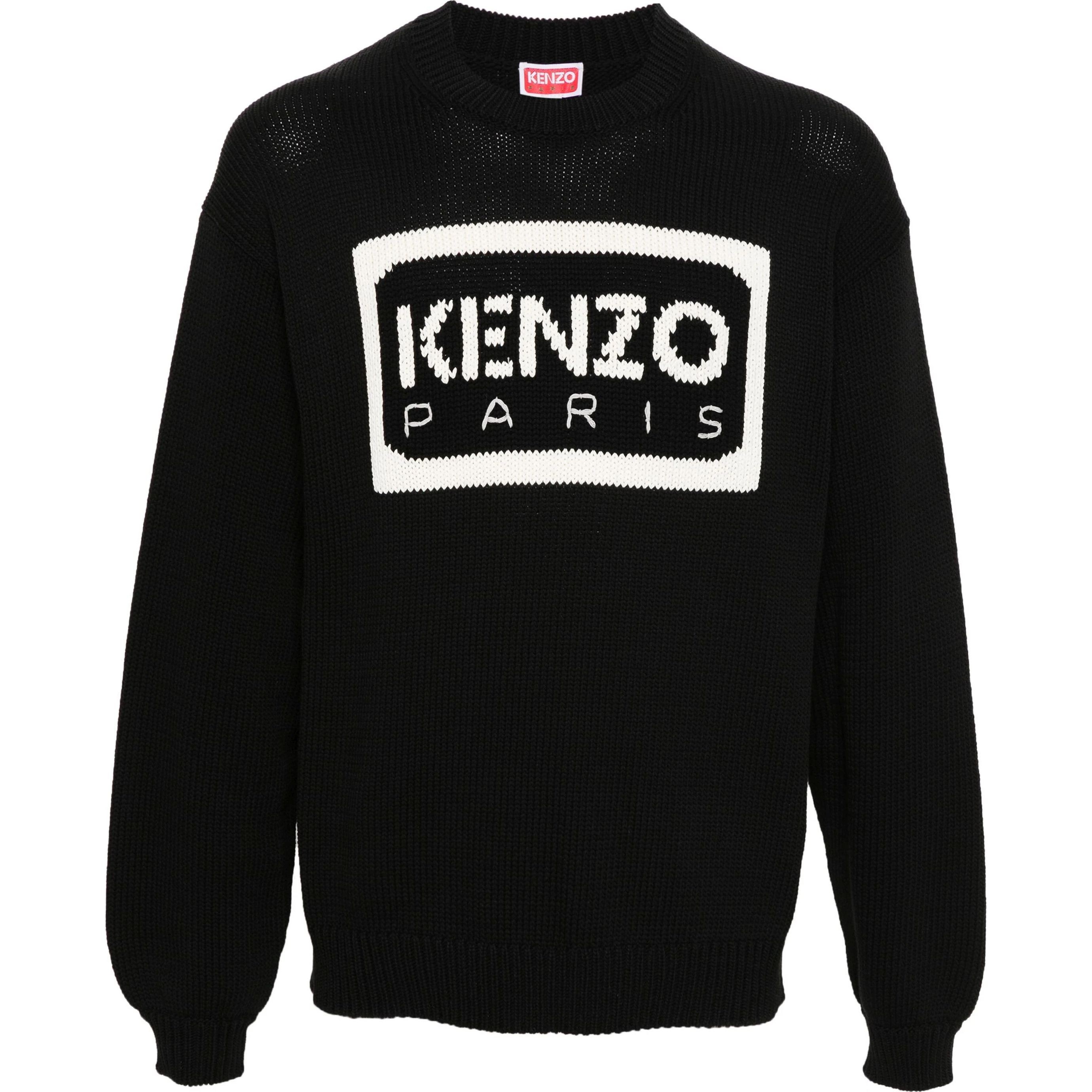 KENZO Džemperis vyrams, Juoda, Bicolor kenzo paris jumper