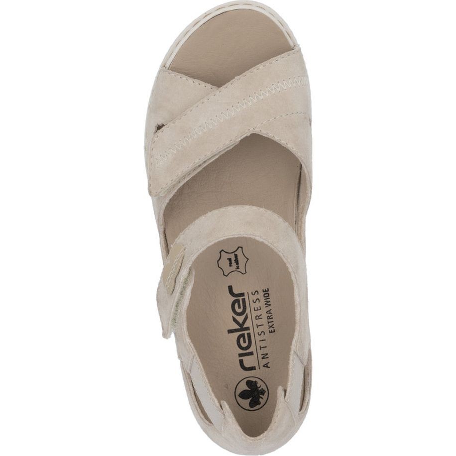 RIEKER Basutės moterims, Smėlio, Sandals 5