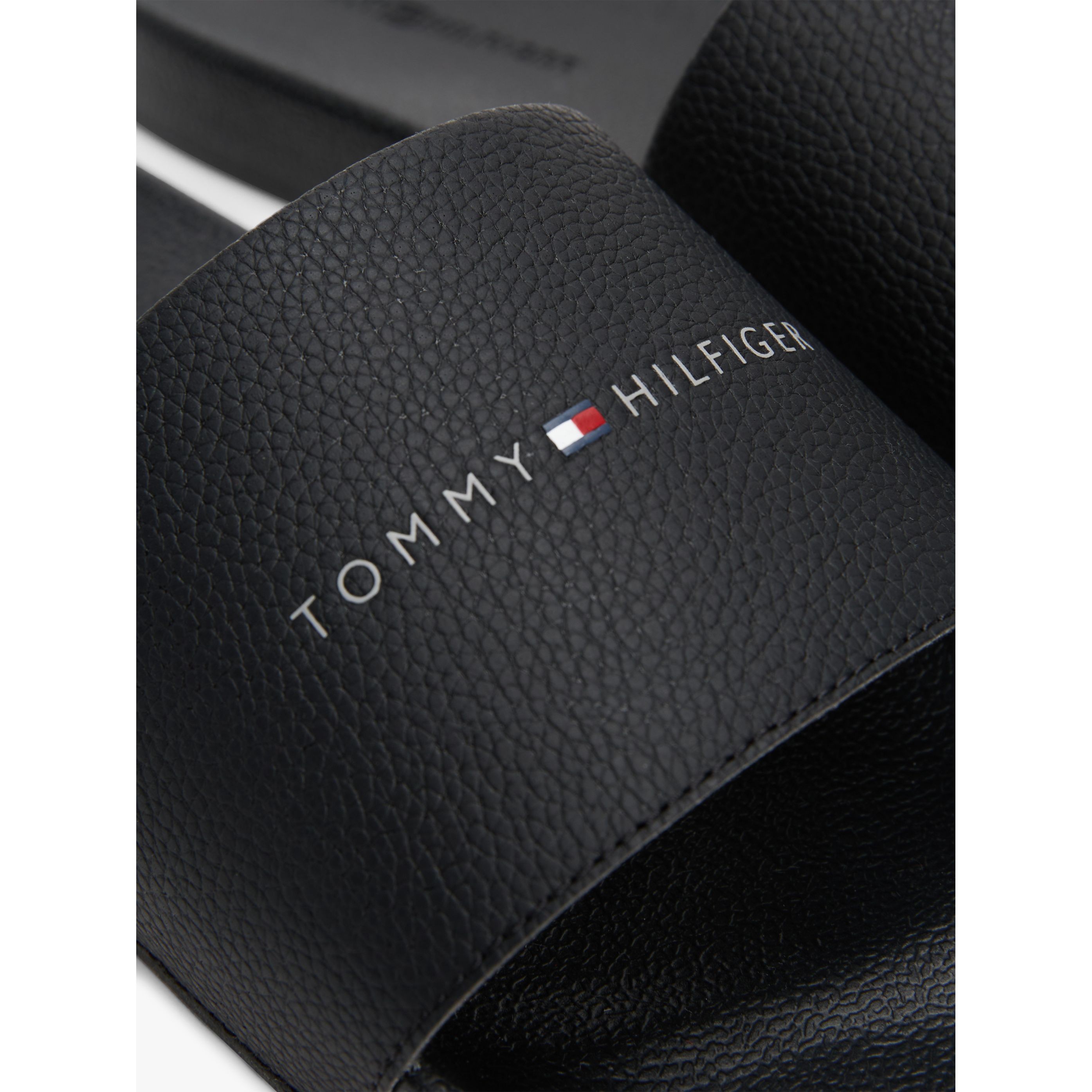 TOMMY HILFIGER Guminės šlepetės vyrams, Juoda, Nyc pool slide 8