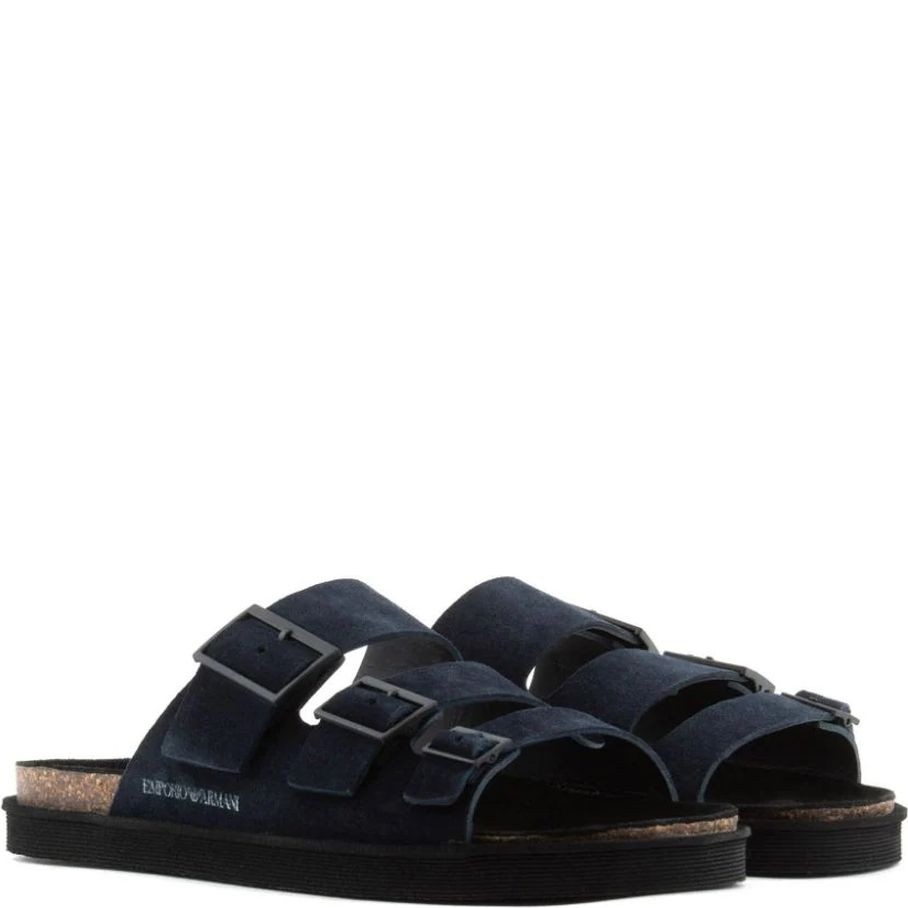 EMPORIO ARMANI Basutės vyrams, Mėlyna, Sandal 2