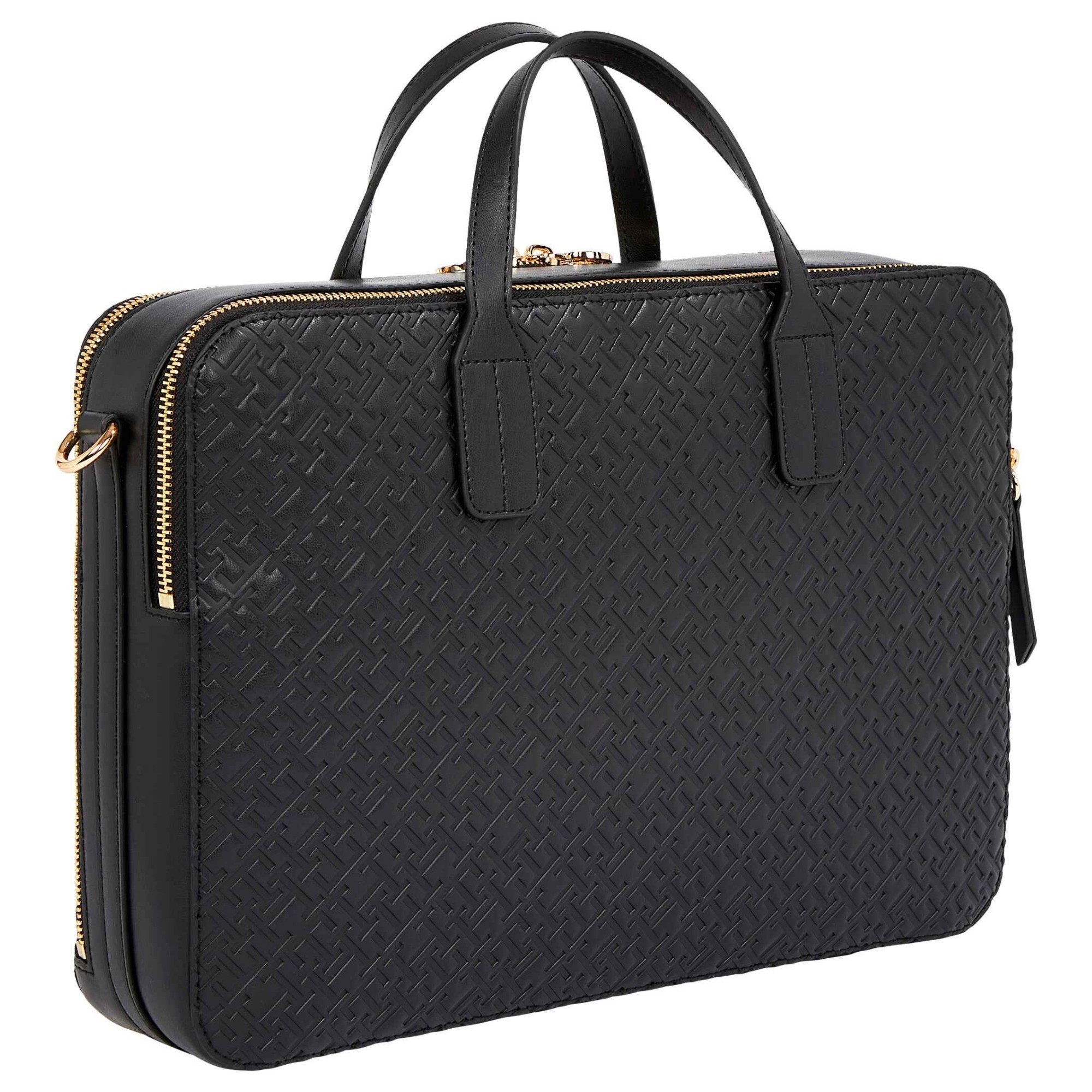 TOMMY HILFIGER Dėklas kompiuteriui moterims, Juoda, TH icon laptop bag mono 2