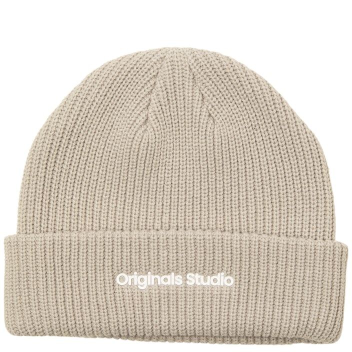 JACK & JONES Skrybėlė vyrams, Pilka, Vester bro beanie 3