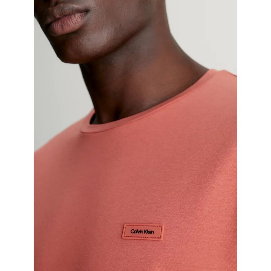 CALVIN KLEIN Marškinėliai trump. rankovėmis vyrams, Oranžinė, S/s t-shirt 3