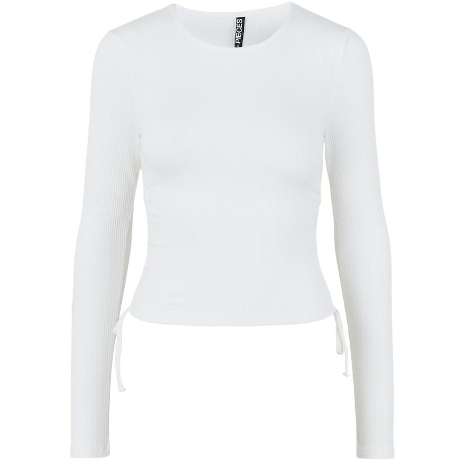 PIECES Midi suknelė moterims, Balta, PCHAZEL LS CROP TOP B 1